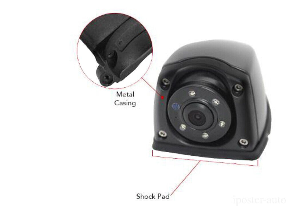 4PIN Forward/Side View Camera CCD IR LEDs Night Waterproof 9-24v Truck Caravan