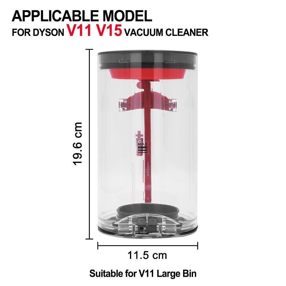 Dust Bin Replacement for Dyson V11, V15, SV14, SV15, SV22 Vacuum Cleaners