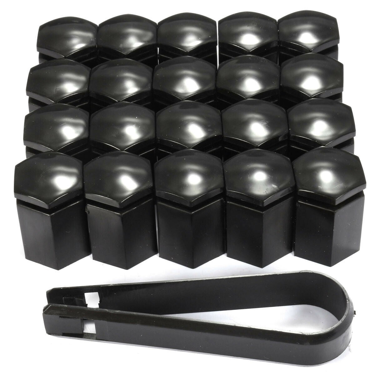 20X 17mm Black Wheel Nut Covers Deep Bolt Cap fit for VAUXHALL ASTRA CORSA COMBO