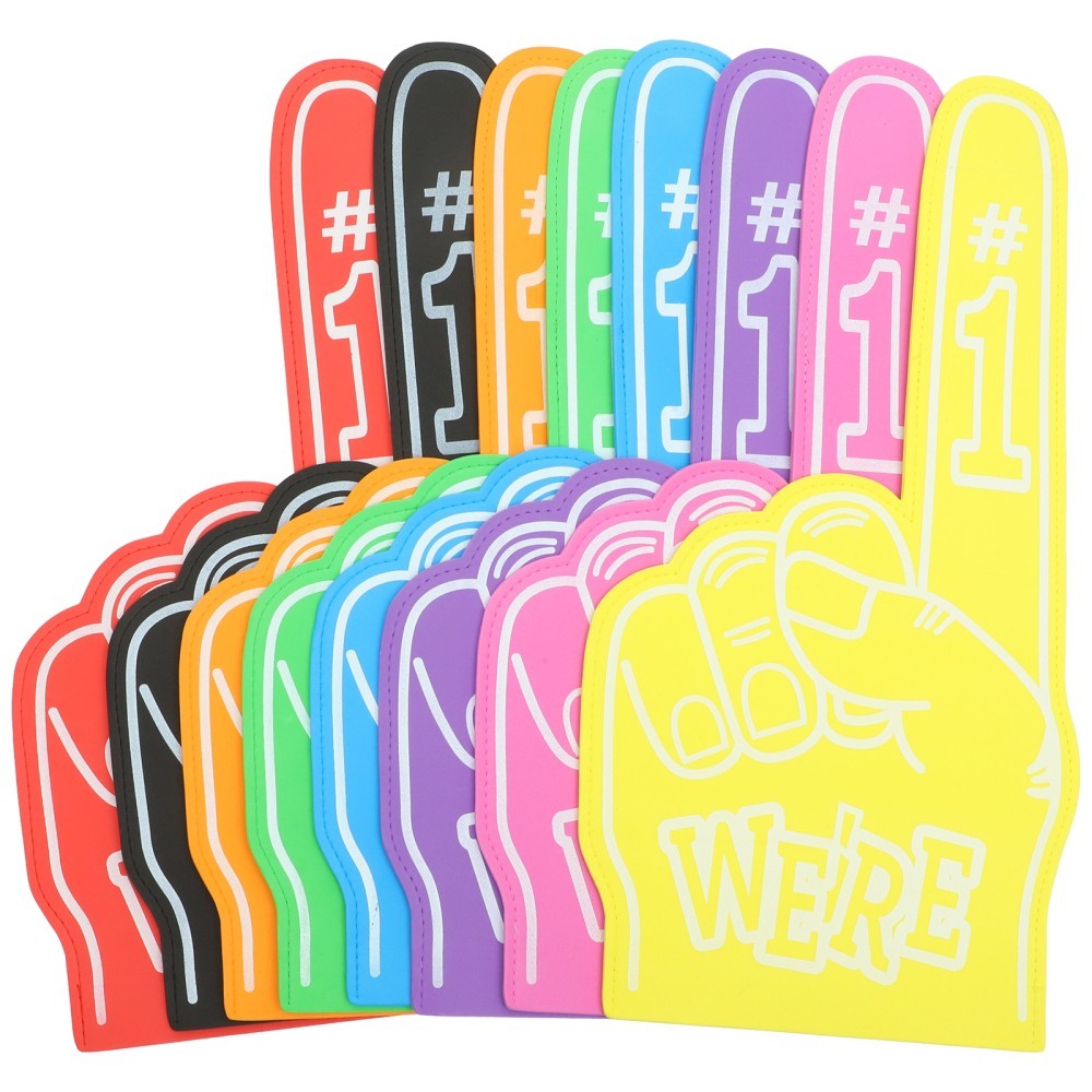 Soft Foam Finger Hands 8Pcs for Cheerleading and Sports Team Spirit