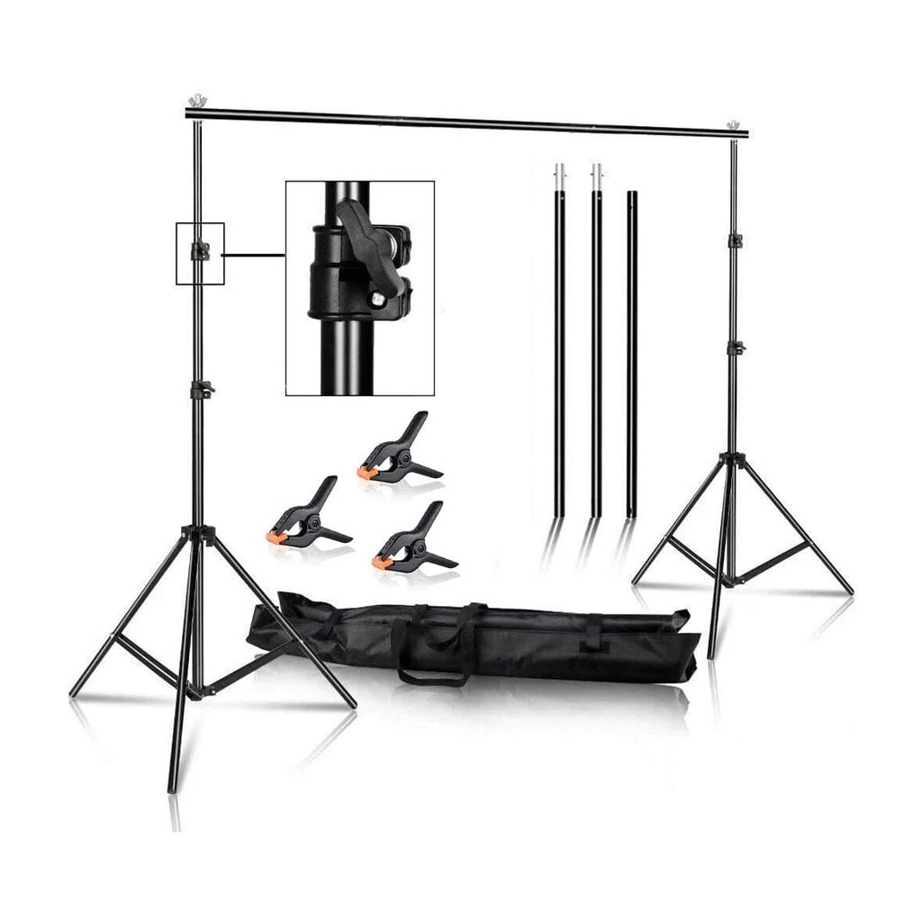 2x2M Photography Photo Studio Background Support Stand Kit Screen Backdrop Set