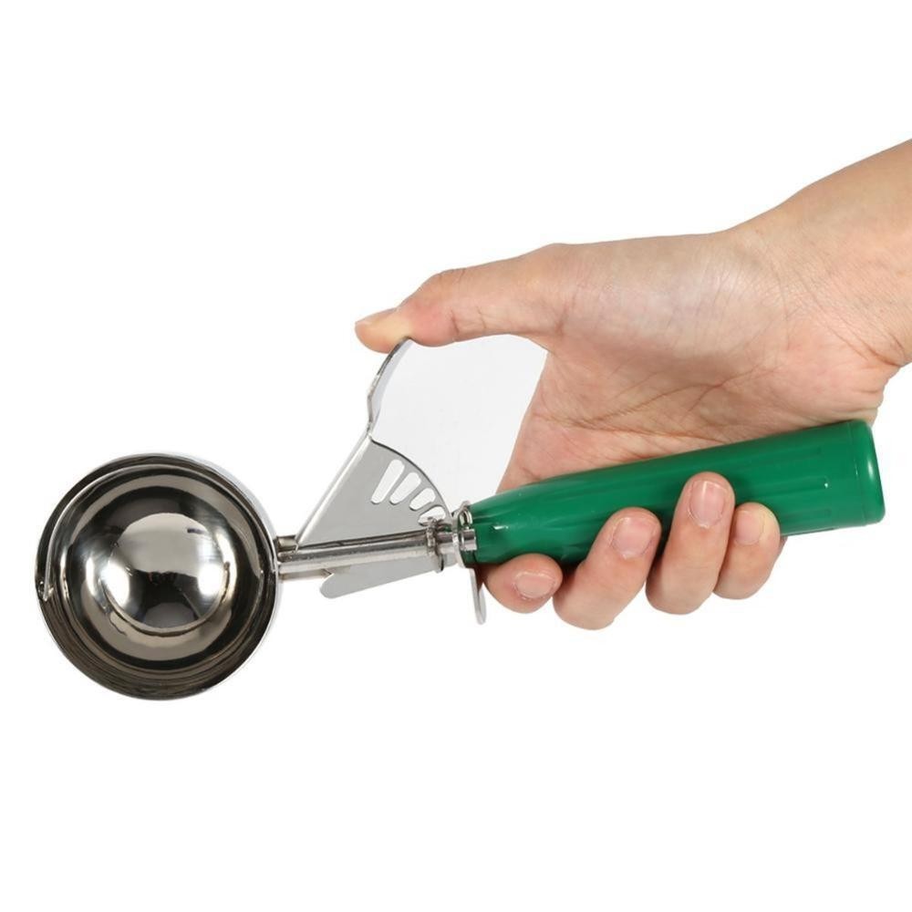 Kitchen Tool Ice Cream Scoop Stainless Steel Mash Potato Spoon Balls Scooper UK