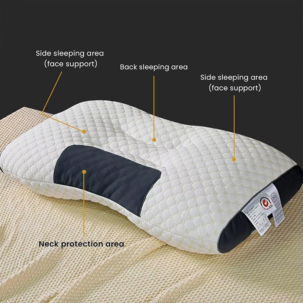 Soft Neck Pillow, Breathable Skin-Friendly, All-Season Ergonomic Contour