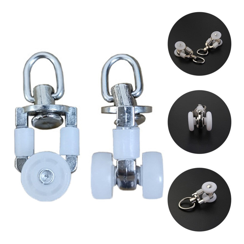 8pcs Heavy Duty Curtain Track Hooks Pulley Runners Gliders for Pergola Canopy