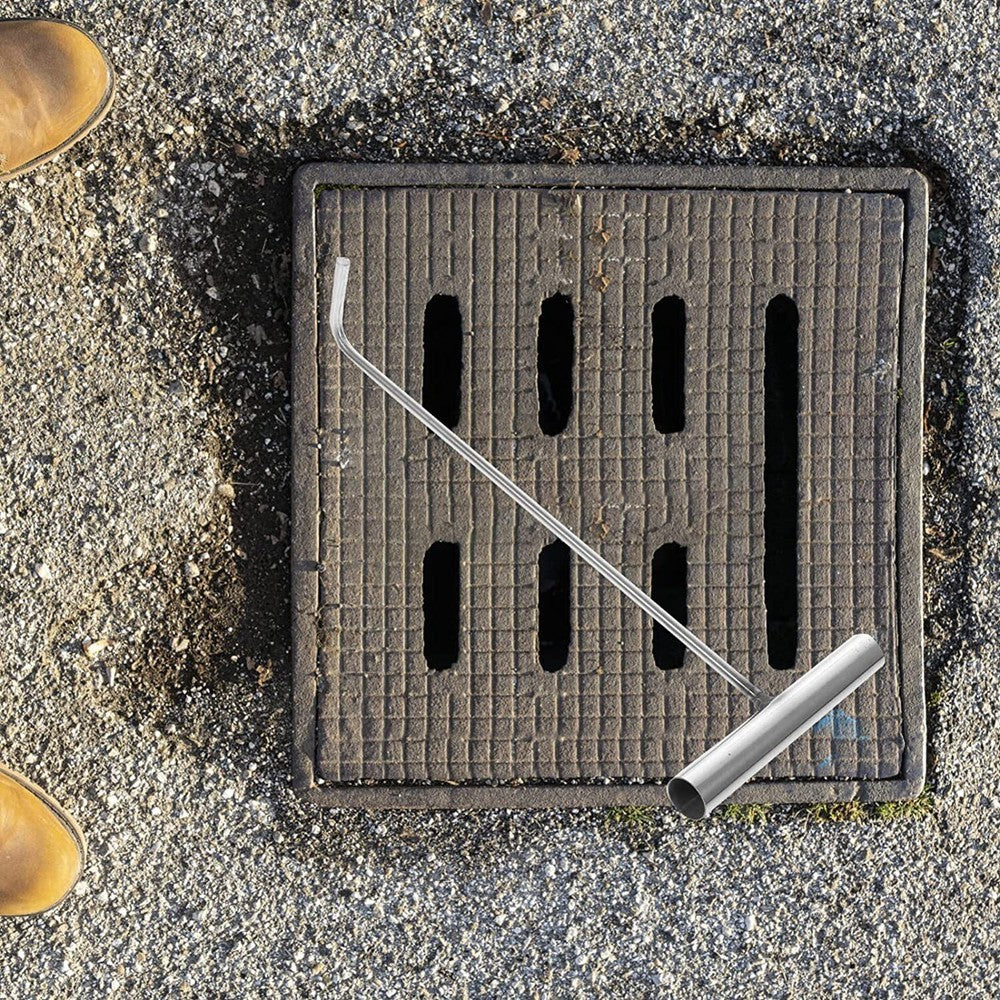38cm T Hook Lifting Tool For Manhole Cover Drain Grate Ditch Lid