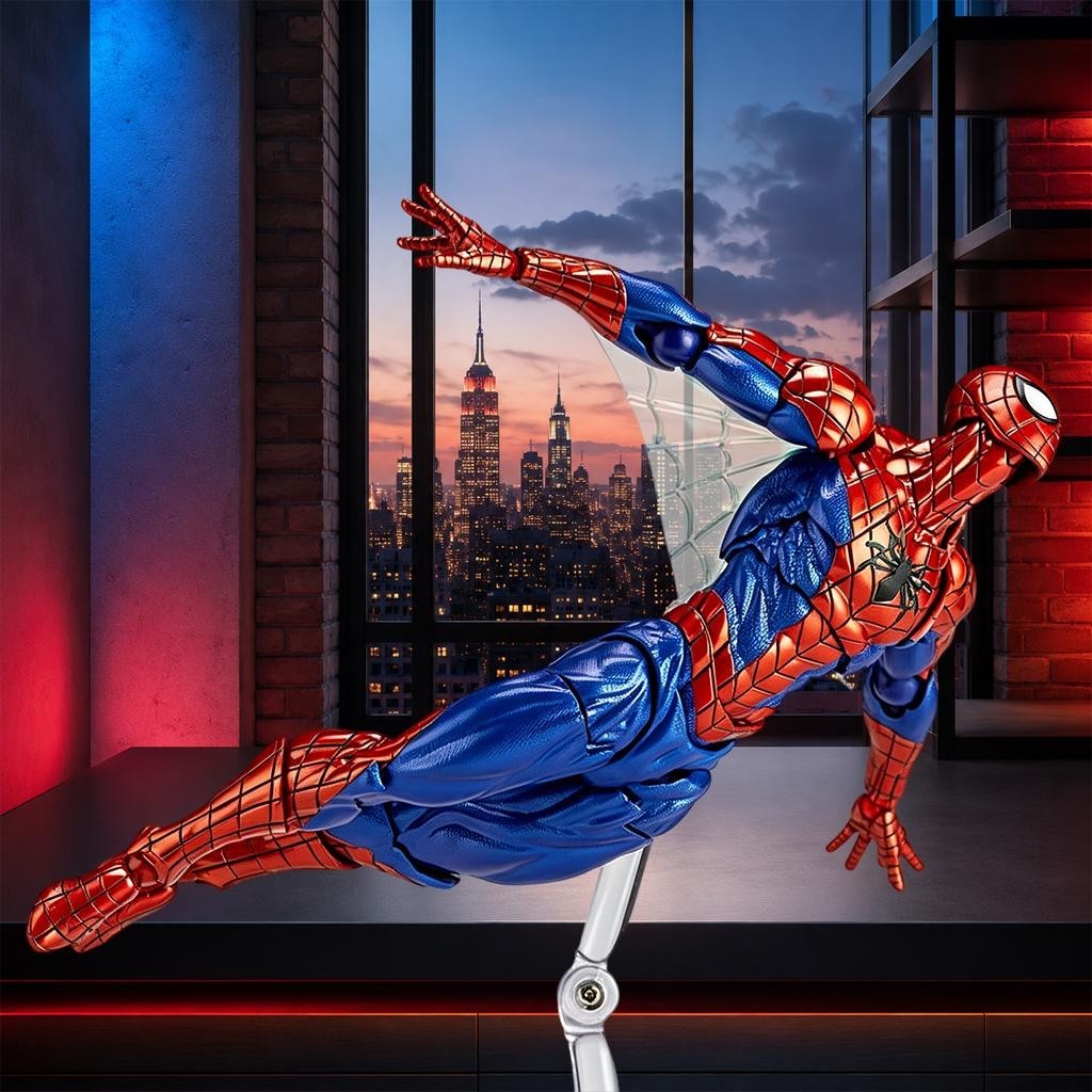 For Kaiyodo Revoltech Amazing Yamaguchi Spiderman Ver.2.0 Action Figure Boxed
