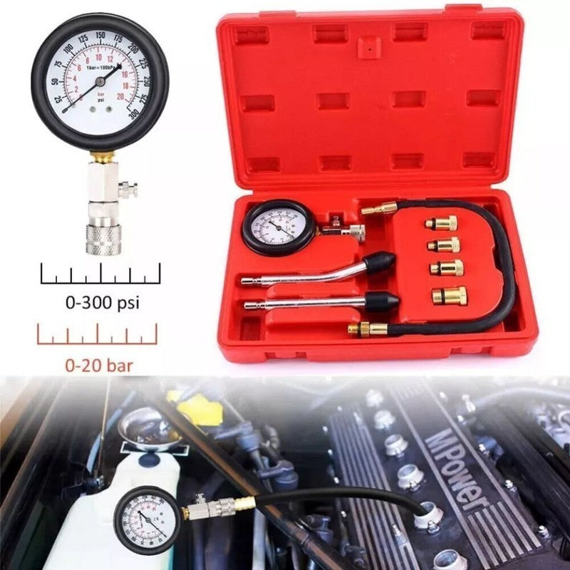 UK Car Diesel Petrol Engine Cylinder Pressure Tester Compression Gauge Test Kit