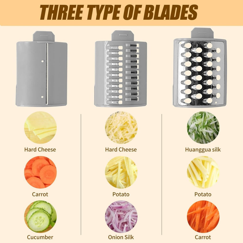 Electric Salad Slicer Fruit Cutter Vegetable Cheese Grater Tool Chopper Maker UK
