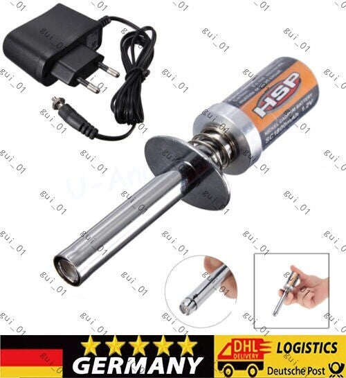 RC Glow Plug HSP Starter Igniter 1800/3600mah Nitro Car Engine Rechargeable