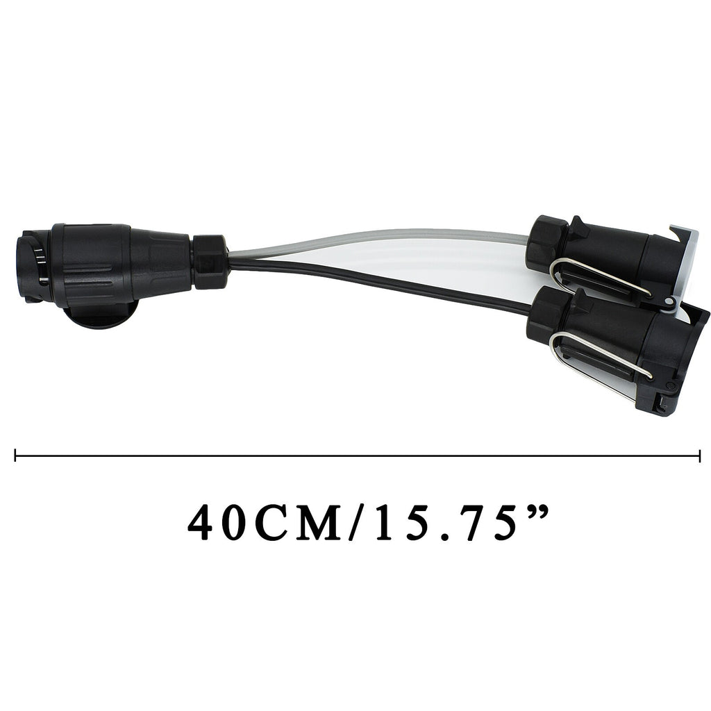 13 Pin to 7 Pin Adaptor Trailer Extension Lead Caravan Towing Socket Plug UKSELL