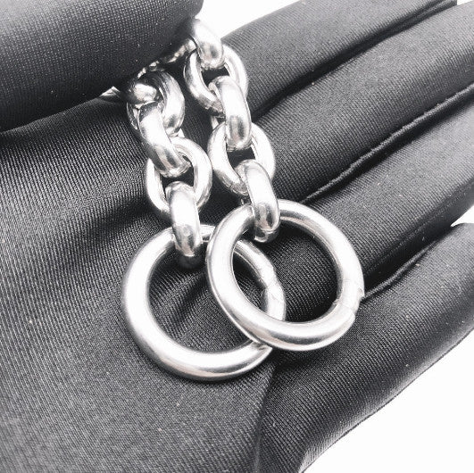 Collar for Large Dog Stainless Steel Thick Puppy Choker Metal Chain Silver