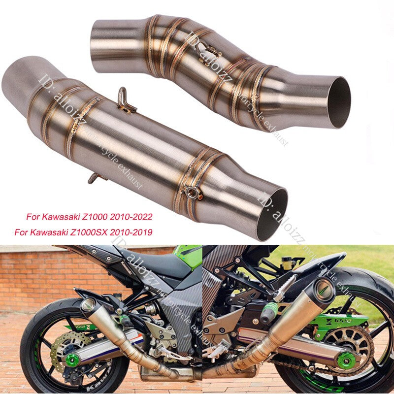 For Kawasaki Z1000 Z1000SX 2010-2019 Motorcycle Exhaust System Middle Link Pipe