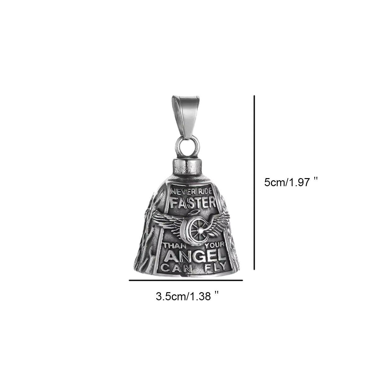 Motorcycle Bells for Biker Good Luck Guardian Riding Bells Luck Bell for Bike