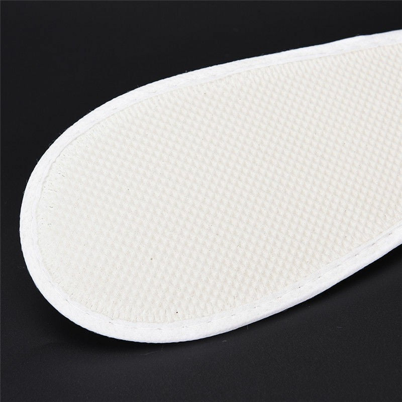100 Pairs Spa Hotel Guest Slippers Close Toe Towelling Disposable Terry