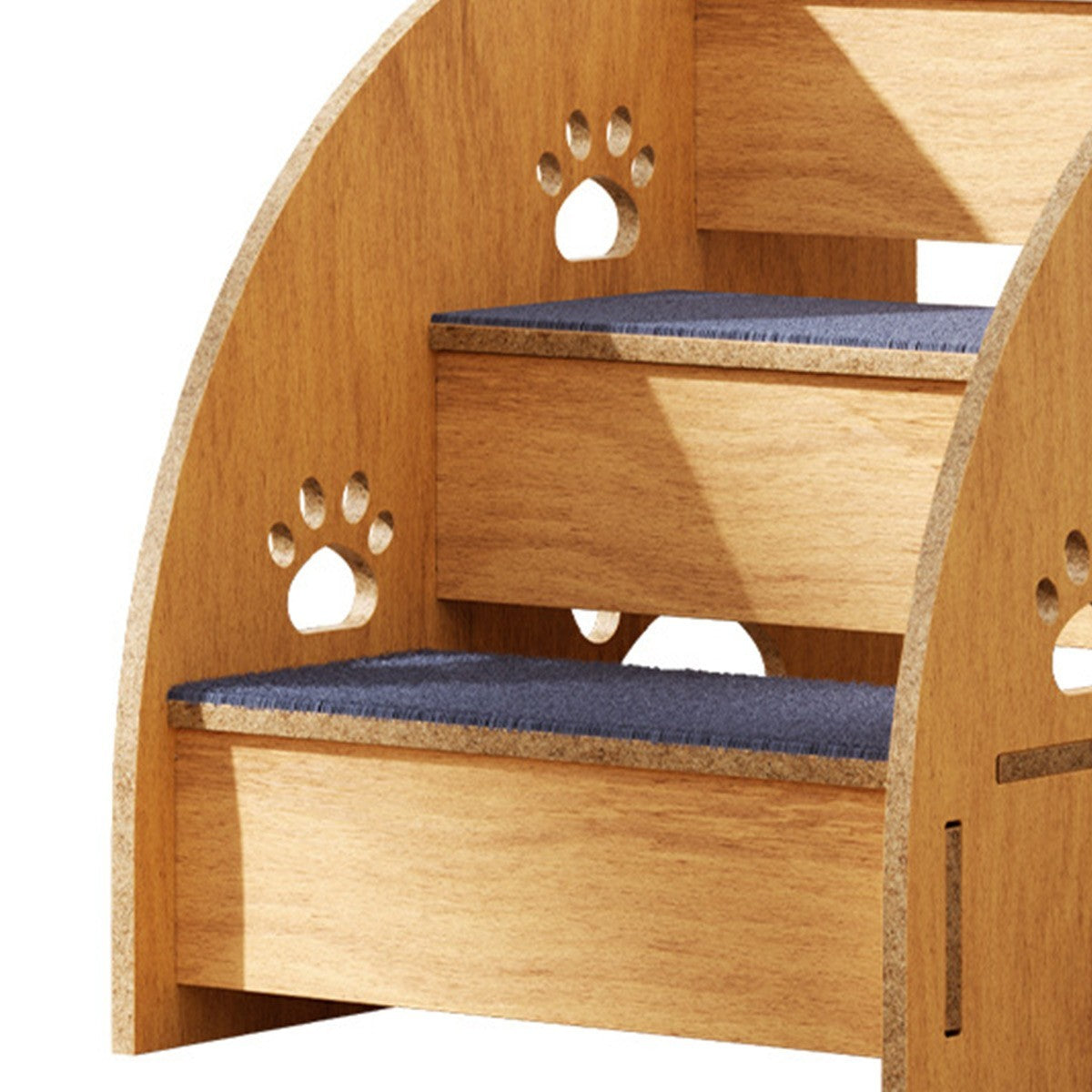 2/3 Steps Pet Ramp Wooden Dog Cat Steps Stairs Non-slip Safety Ladder For Sofa