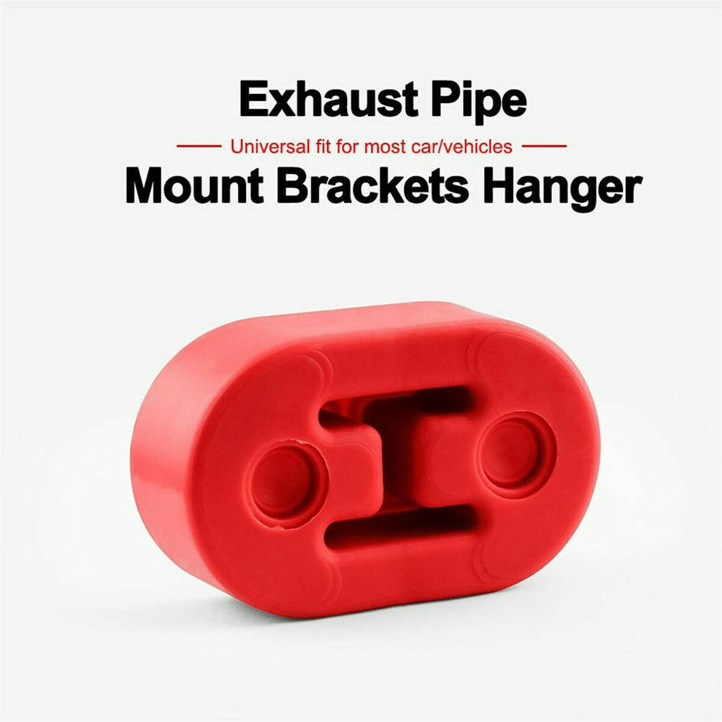 8PCS Rubber Exhaust Hanger Mounts 2 Hole Muffler Rubber Universal red