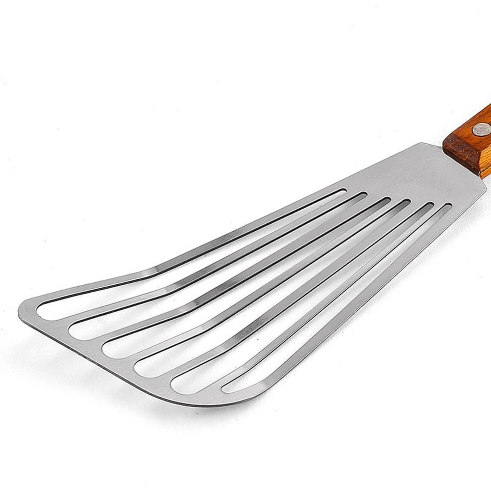 Stainless Steel Fish Spatula Slotted Turner Frying Spatula Leaky Shovel