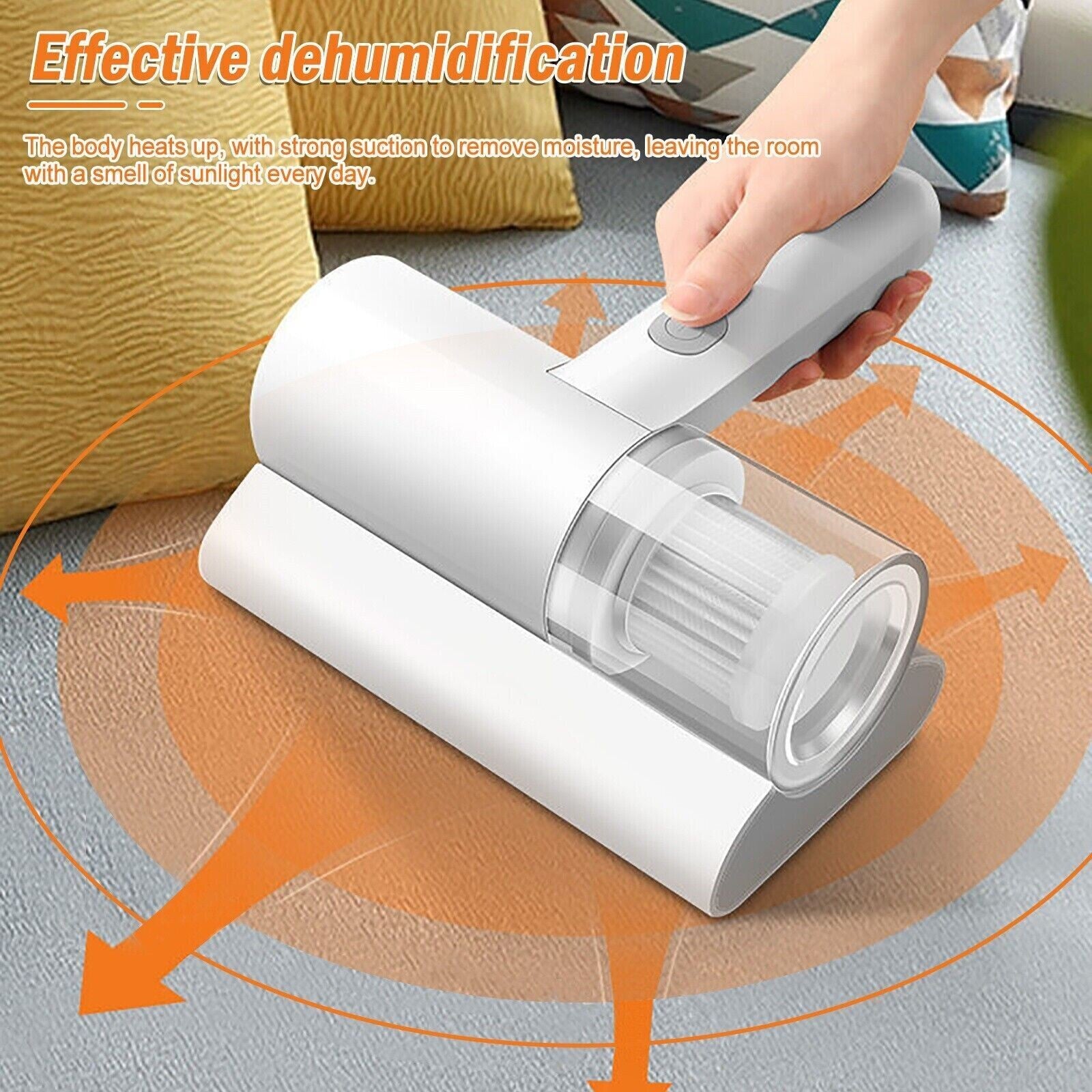 UV Mite Remover Home Bed Mattress Vacuum Sofa USB Charging Cleaner Handheld UK