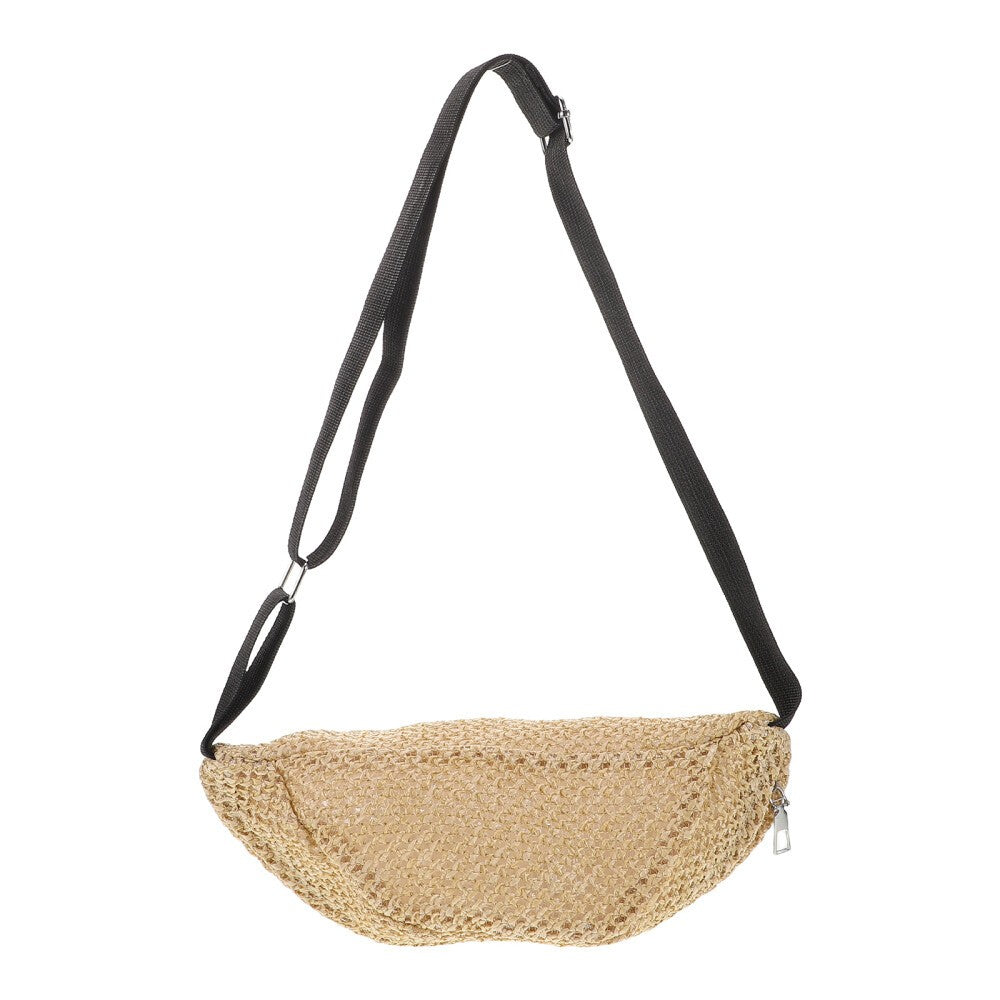 Woven Chest Pouch Small Belt Bag Crossbody Handbags Mini Shoulder