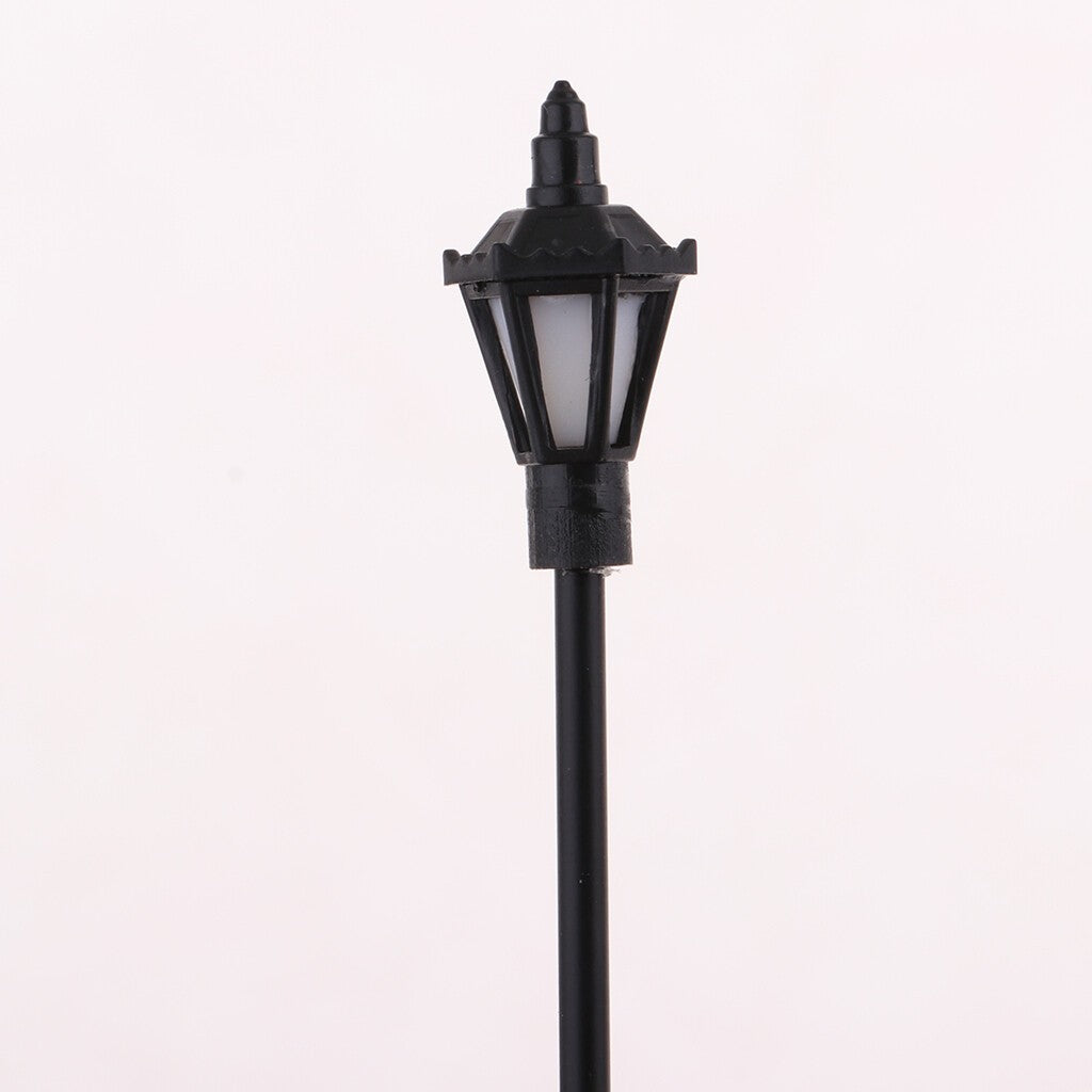 20pcs N Gauge LED Street Lights Model Railway Lamppost Dollhouse Lamp