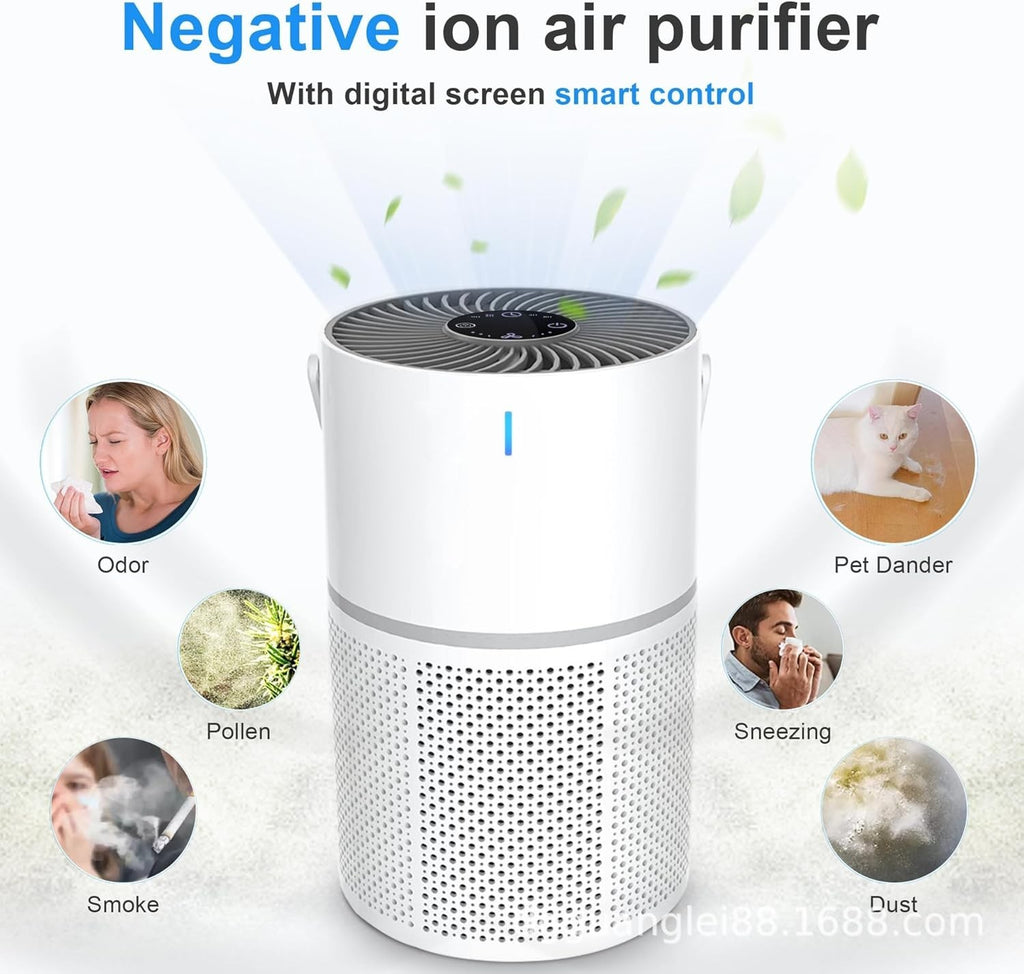 Portable Air Purifier for Home Bedroom Filter Air Cleaner Purification Smoke Pet