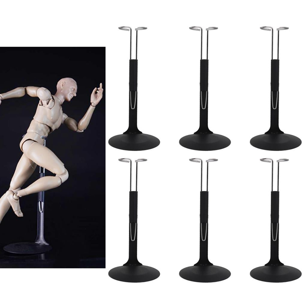 10pcs 1:6 Display Stand Action Man Soldier Dolls Model Bracket +Ring-Type