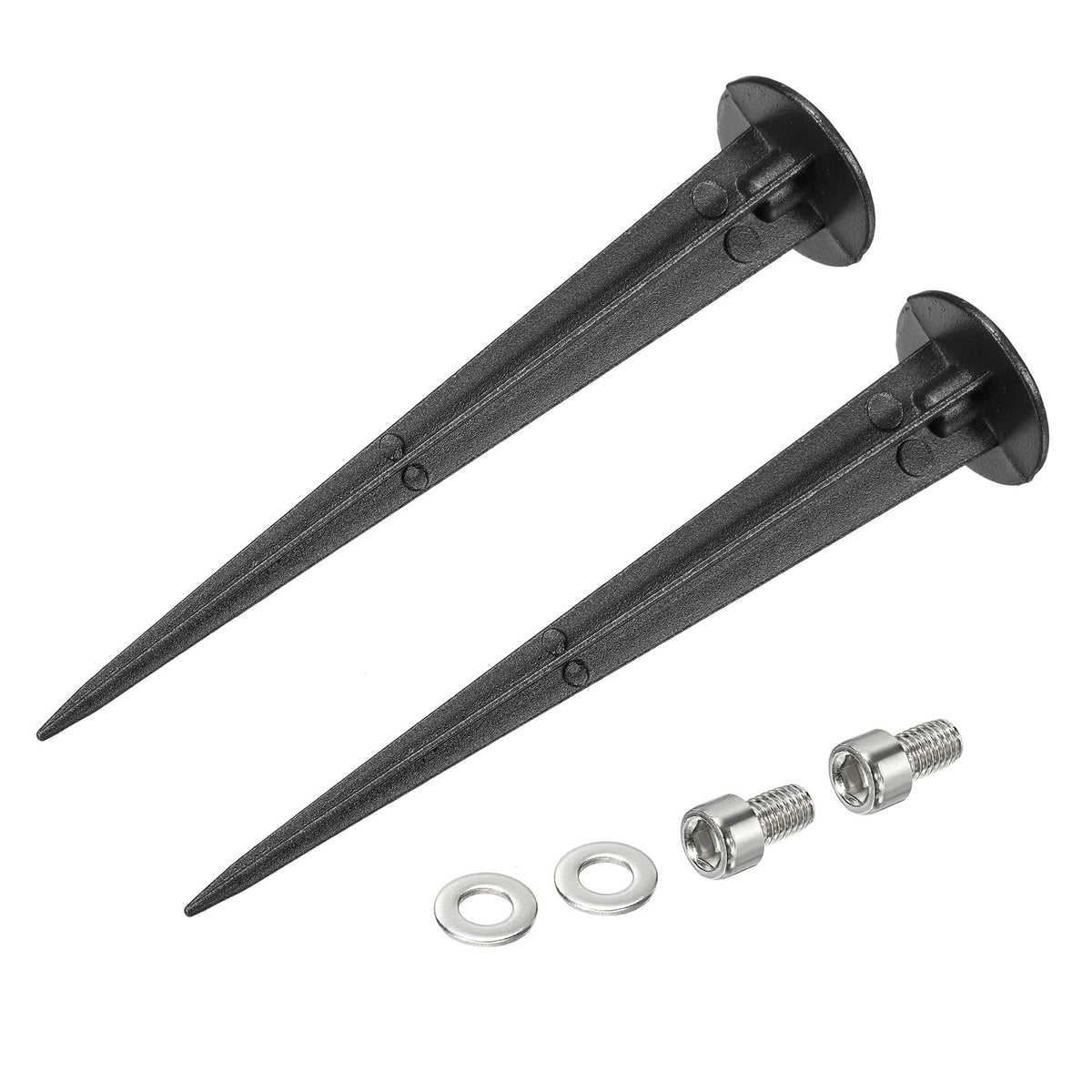 3pcs Floodlight Ground Stake 1.38x6.30Inch Spikes for LED Flood Light Aluminum