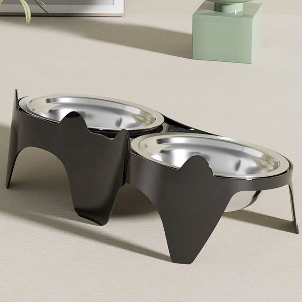 Pet Double Feeder Bowl Elevated Pet Bowl Cat Dog Water Food Bowl Pet Supplies