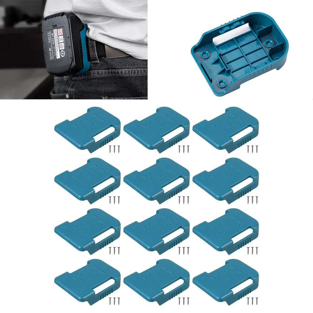 12pcs Power Battery Mount Hanger Shelf Storage Stand Holder 18V For Bosch Makita