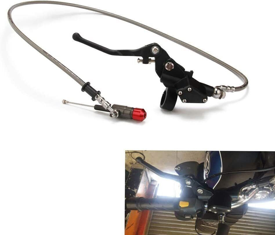 1.2M Hydraulic Clutch Lever Black Master Cylinder Dirt Pit Bike Motorcycle 7/8"