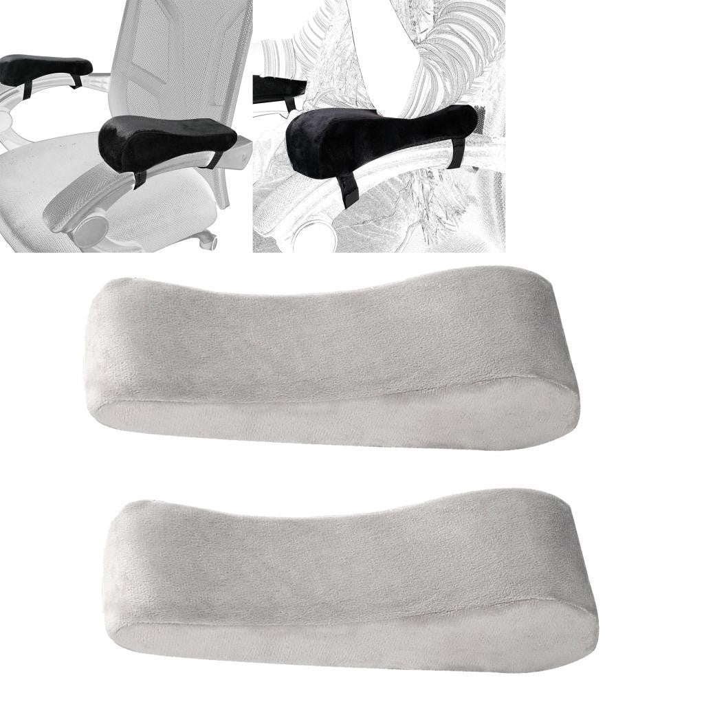 2 Pack Office Chair Armrest Pads Covers with Memory Foam for