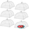 5pcs Collapsible Food Covers Nets Mesh Insect Fly Protector Kitchen Outdoor BBQ