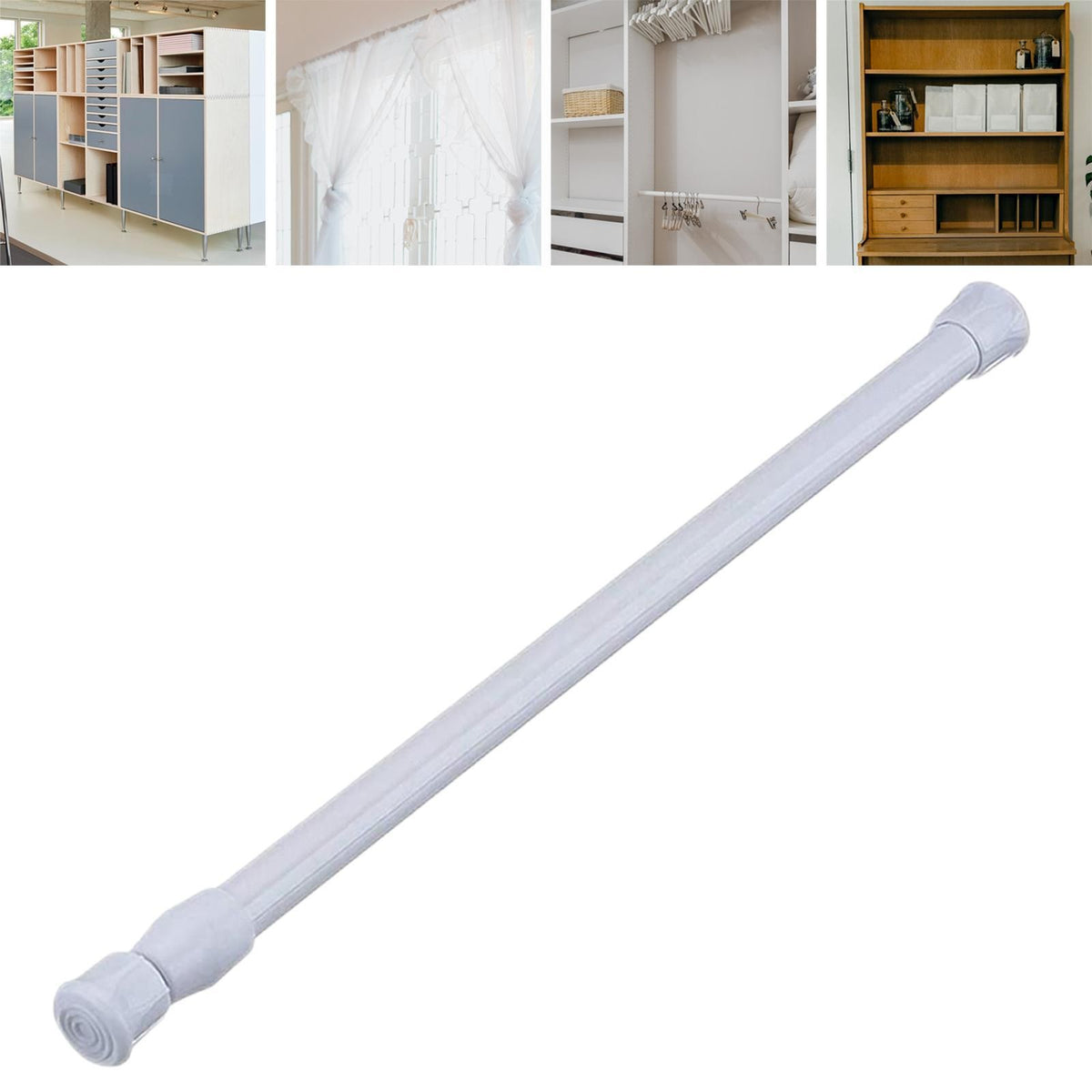 Tension Rods  Cupboard Rods Adjustable Small Spring Tension Rods Extendable