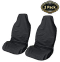 2Pcs Front Seat Covers Universal Car Van Black Waterproof Protector Anti-dust UK