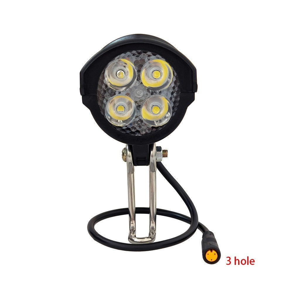 Bike LED Horn light Electric Bike Headlight Kit Front Lamp for Ebike 24V-52V