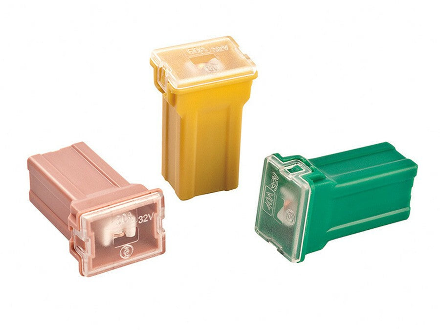 20Pcs Car Square Fuse 20A 30A 40A 50A 60A AMP with Box Assortment