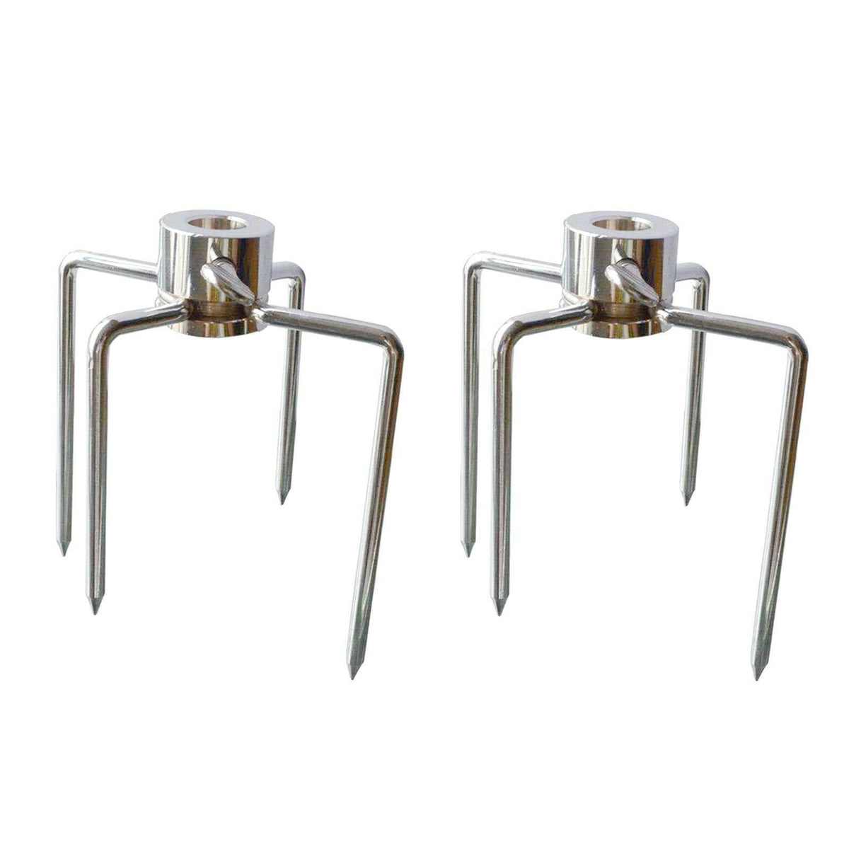 2x Rotisserie BBQ Spit Fork Chicken Charcoal Grill Barbecue Accessories