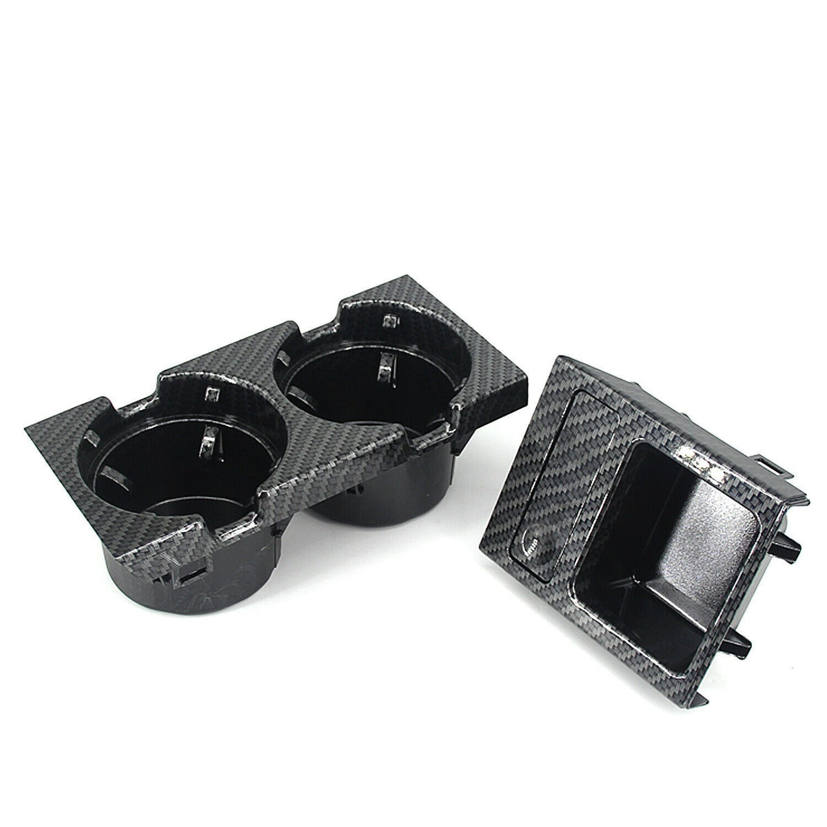 Carbon Fiber Style Center Console Cup Drink Holder For BMW 3 Series E46 1998-06!