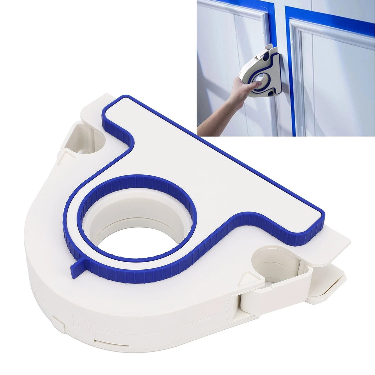 Masking Paint Tape Applicator Set, 25mm Width Blue Painter Tape Dispenser Tool