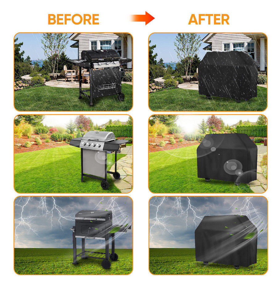 2X BBQ Cover Waterproof Barbecue Gas Smoker Grill Patio Garden Outdoor