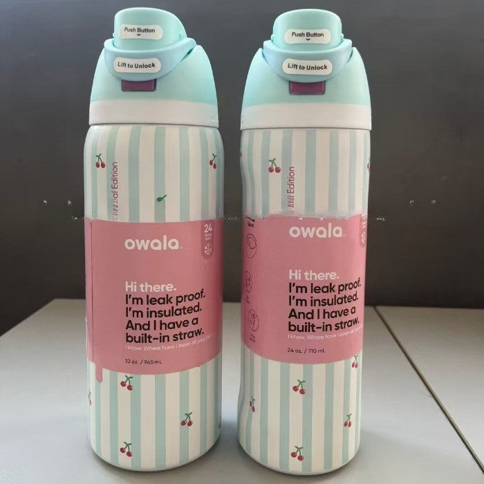 Owala Urban Outfitters Exclusive Tied and Ture FreeSip Blue Bow Bottle 24/32 Uk