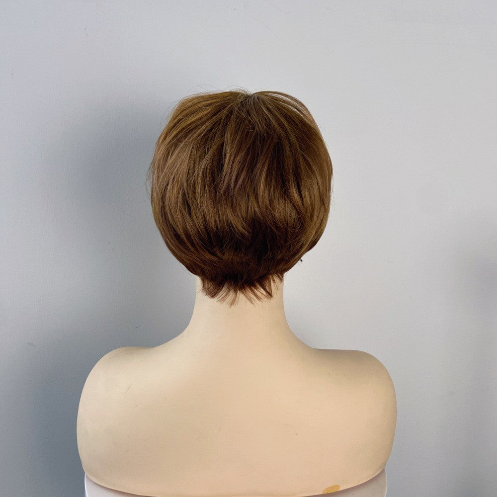 Womens Ladies Natural Short Wig Straight Wavy Curly Pixie Boy Cut BOB Hair Wigs