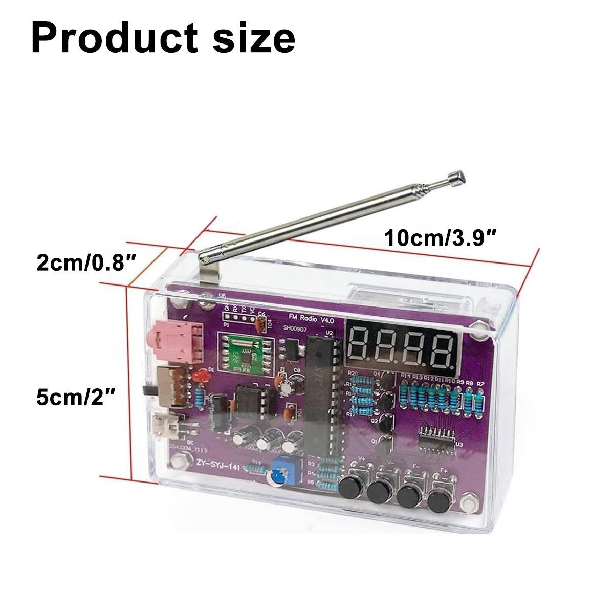 DIY FM Radio Electronic Kit 87-108MHz Digital RDA5807S Module Soldering Project