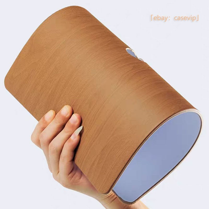 2in1 Wood Leather Shell For Macbook 2026 M5 Air 13 15 Pro 14 16 12 inch Case
