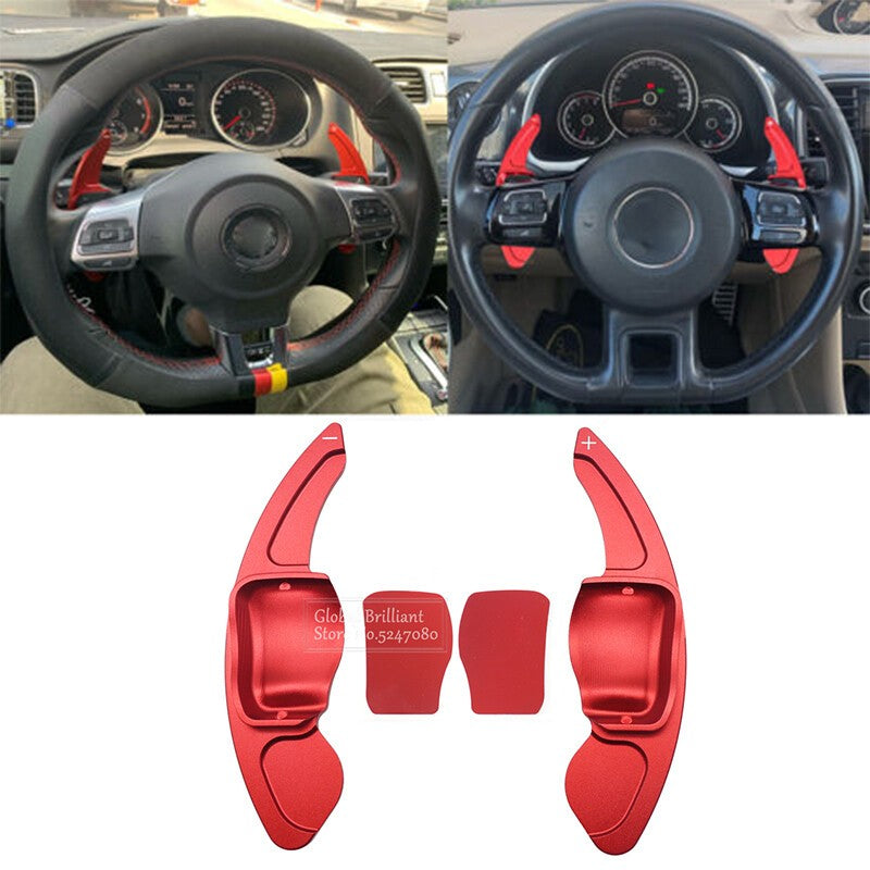 Red DSG Shift Paddle Shifter for VW Fit Golf 6 MK6 GTE R GTD polo Scirocco 09-15
