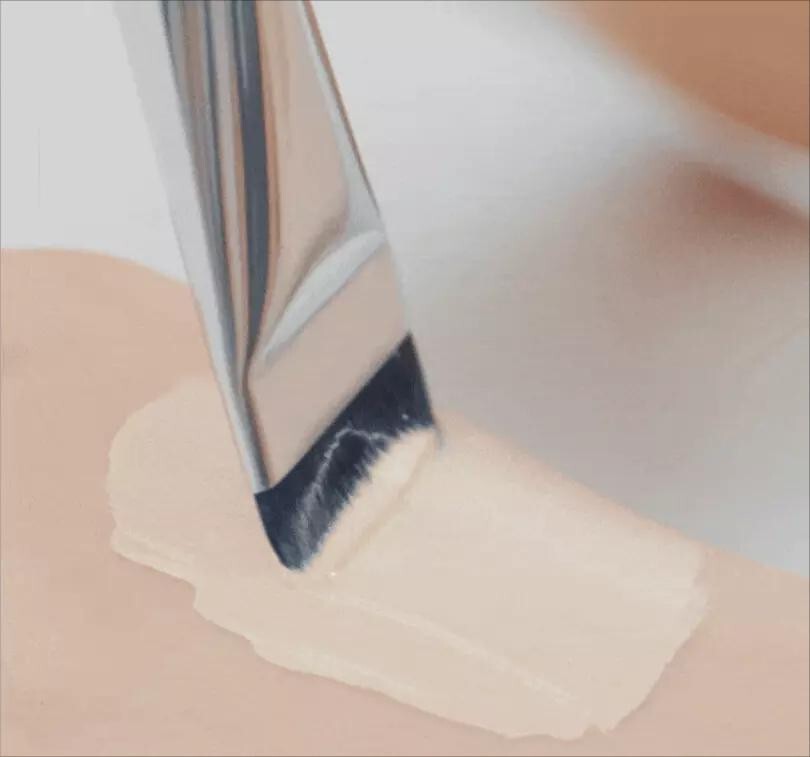 WAKEMAKE Wide Foundation Spatula Brush Professional Makeup Application Tool