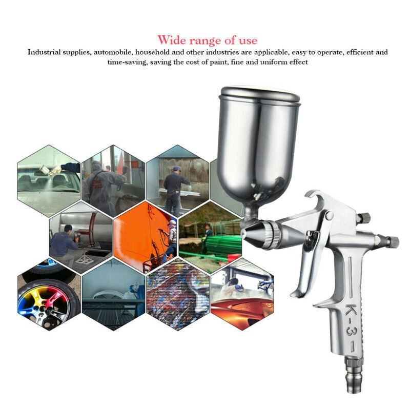 Mini HVLP Air Spray Gun Auto Car Touch Up Spot Paint Detail Sprayer Tools