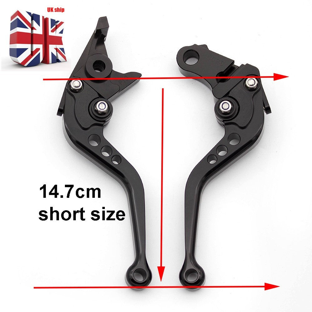 For Suzuki GSF600 BANDIT 1995 - 1999 CNC Black Shorty Brake Clutch Levers Adjust