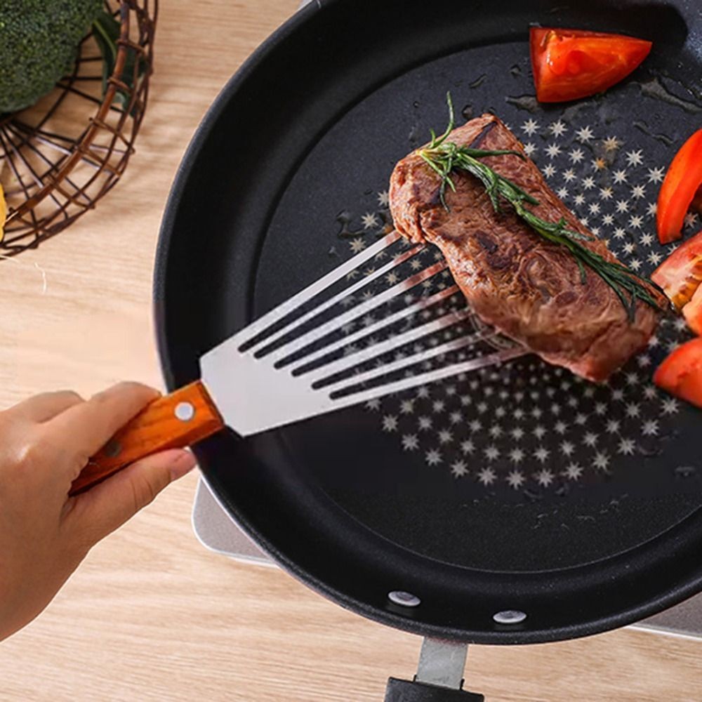 Stainless Steel Fish Spatula Slotted Turner Frying Spatula Leaky Shovel