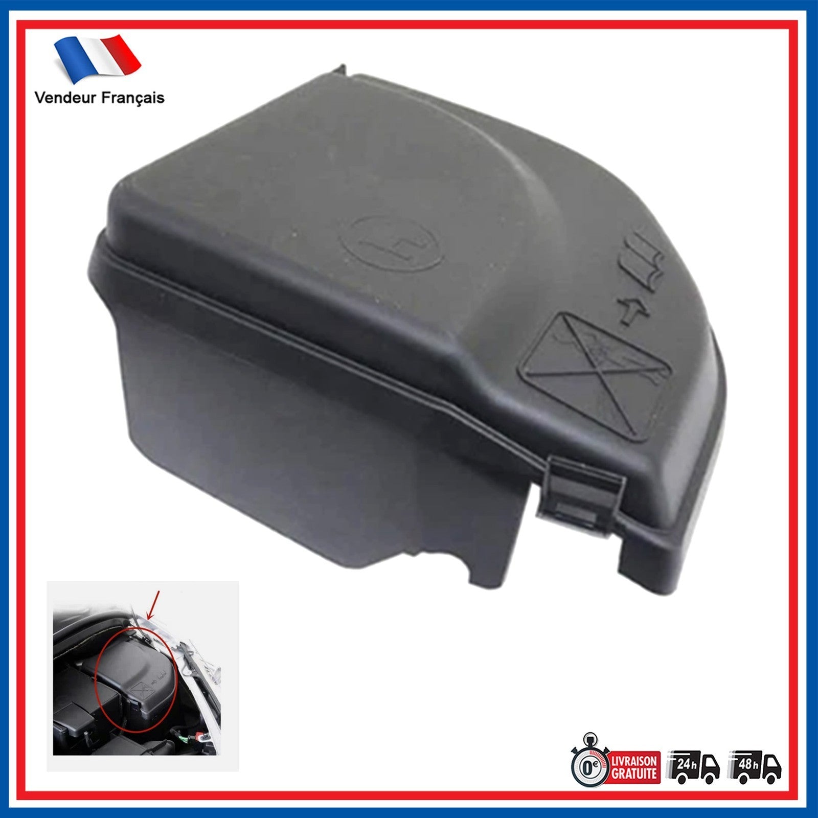 PARTSLINE Fuse Box Cover Door For PEUGEOT 307 308 5008 PARTNER RCZ 9658418180